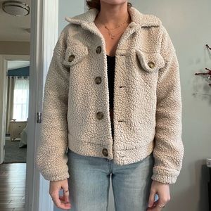 Sherpa Oatmeal Jacket